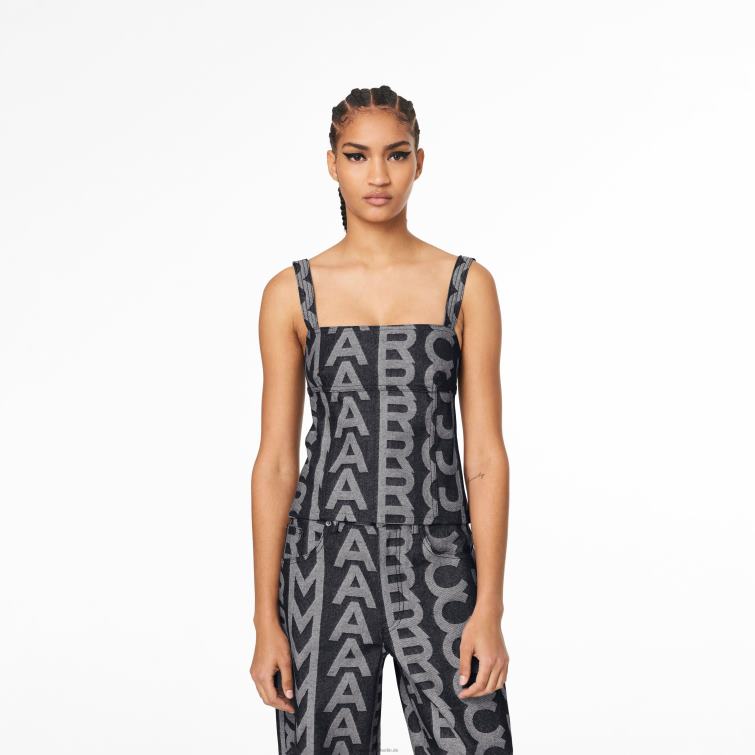 das Monogram-Denim-Bustier-Oberteil D868H508 Marc Jacobs