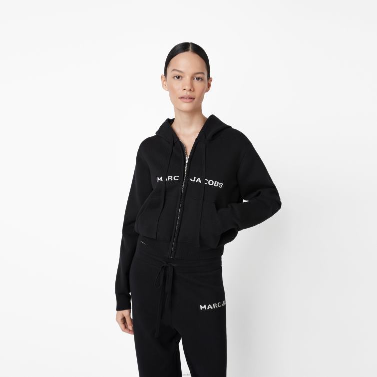 der verkürzte Kapuzenpullover mit Reißverschluss D868H534 Marc Jacobs