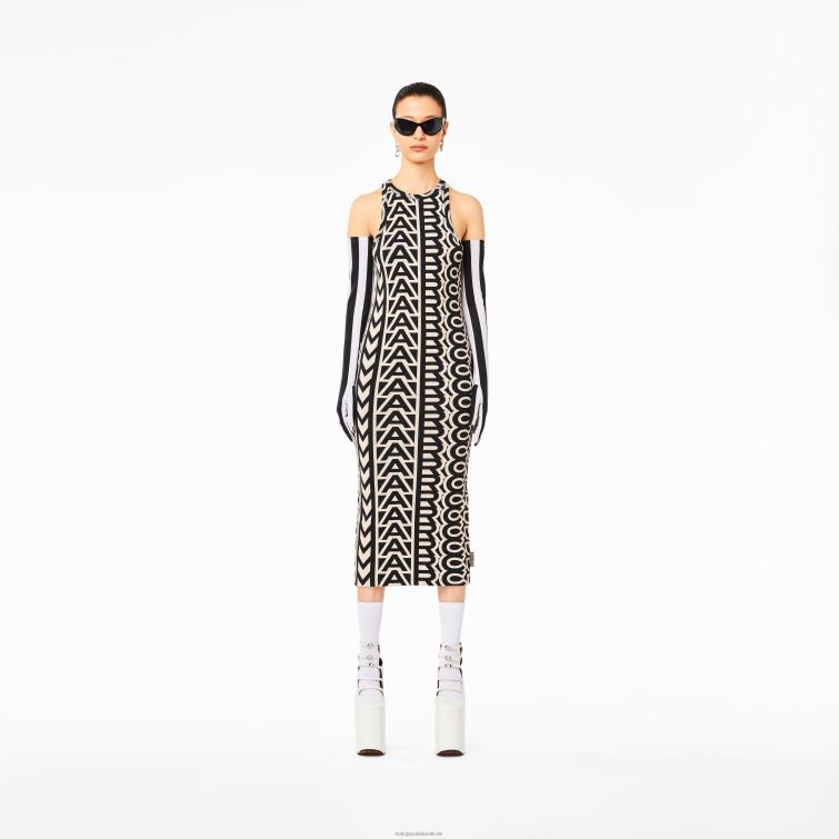 das Monogram Racer Rib-Kleid D868H472 Marc Jacobs