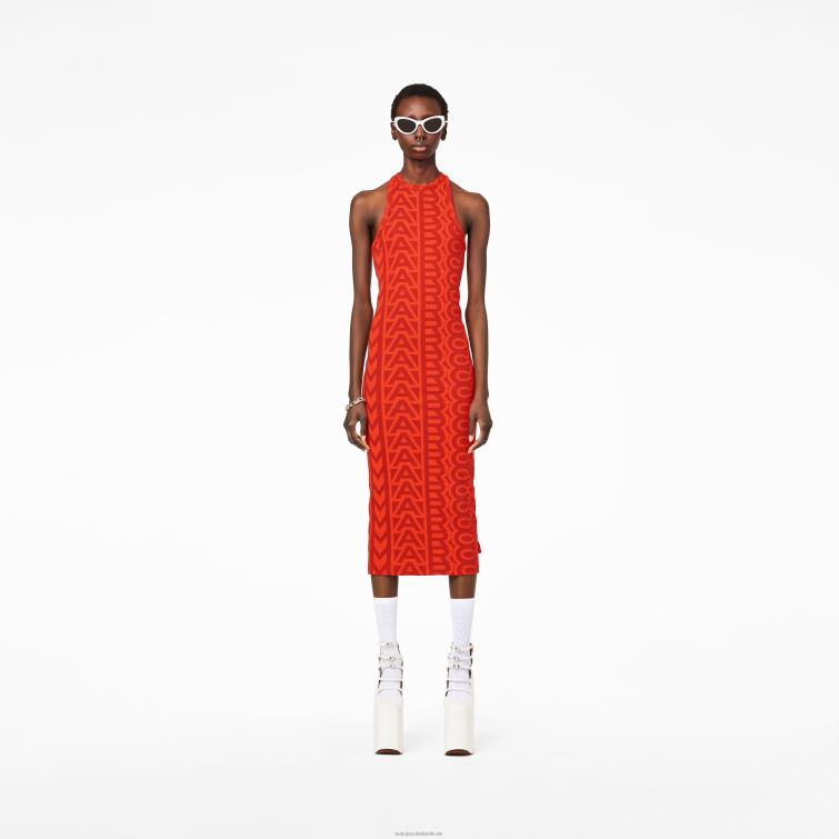 das Monogram Racer Rib-Kleid D868H473 Marc Jacobs