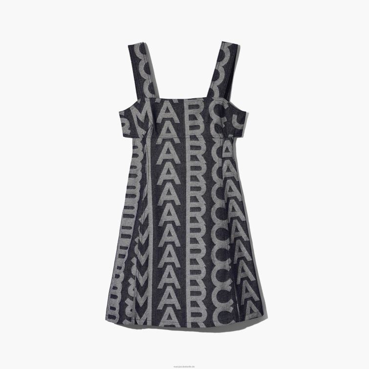 das Monogramm-Jeanskleid mit Cut-outs D868H505 Marc Jacobs