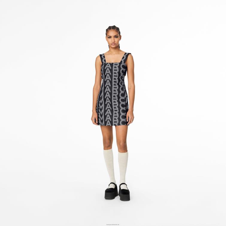 das Monogramm-Jeanskleid mit Cut-outs D868H505 Marc Jacobs