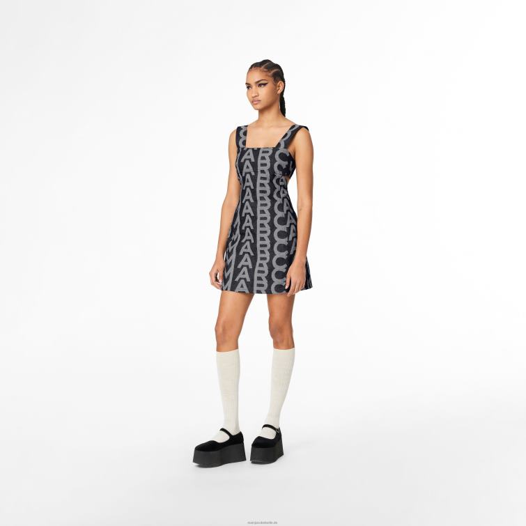 das Monogramm-Jeanskleid mit Cut-outs D868H505 Marc Jacobs