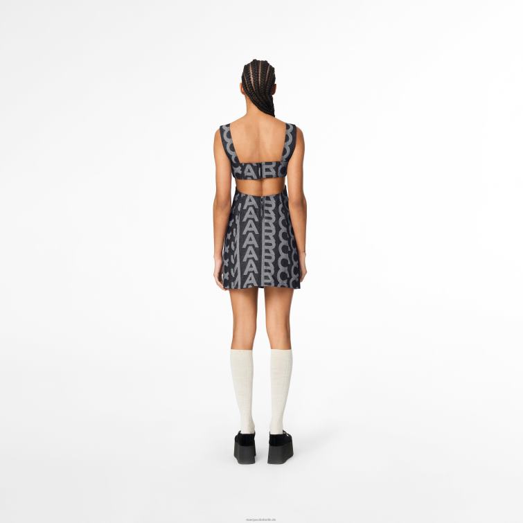 das Monogramm-Jeanskleid mit Cut-outs D868H505 Marc Jacobs