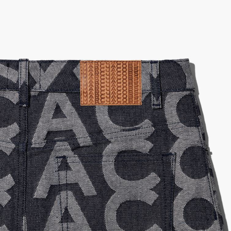 der Monogramm-Jeans-Minirock D868H509 Marc Jacobs