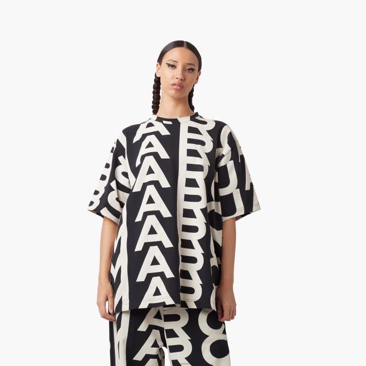 das große T-Shirt mit Monogramm D868H519 Marc Jacobs