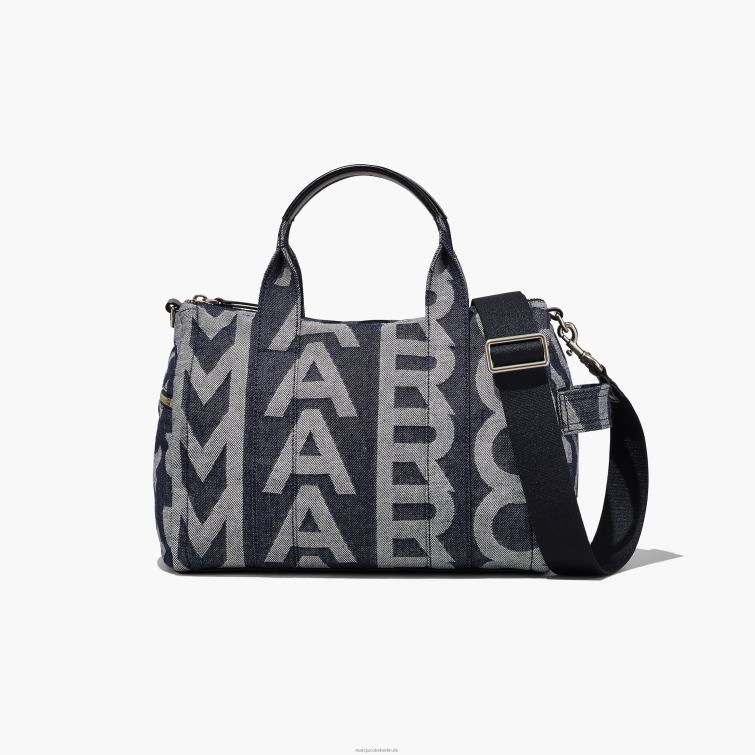 Die mittelgroße Denim-Reisetasche mit Monogramm D868H510 Marc Jacobs