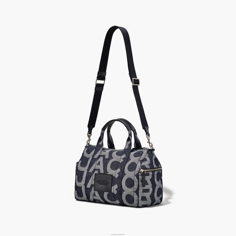 Die mittelgroße Denim-Reisetasche mit Monogramm D868H510 Marc Jacobs