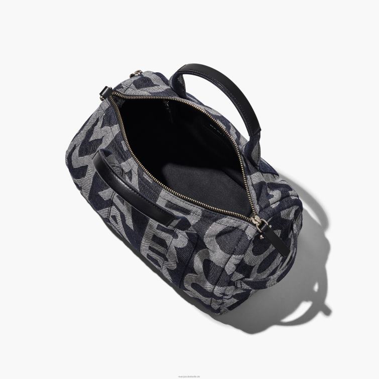 Die mittelgroße Denim-Reisetasche mit Monogramm D868H510 Marc Jacobs