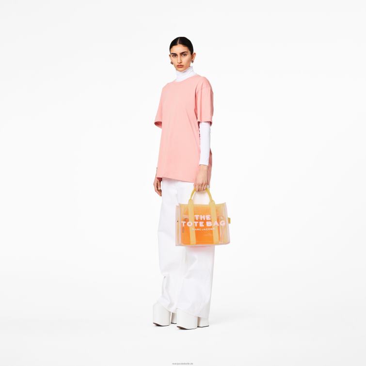 Die mittelgroße Einkaufstasche aus Mesh im Colorblock-Design D868H101 Marc Jacobs