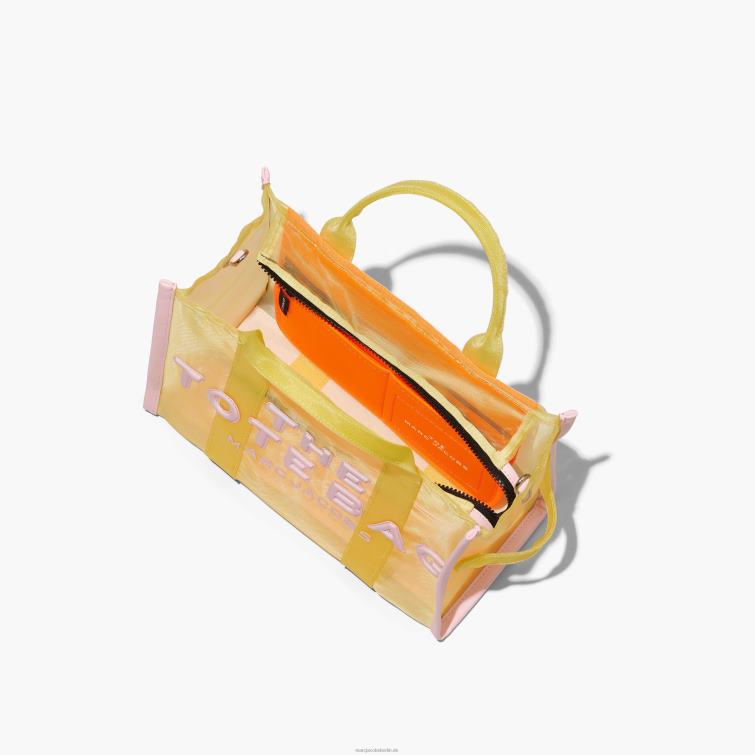 Die mittelgroße Einkaufstasche aus Mesh im Colorblock-Design D868H101 Marc Jacobs