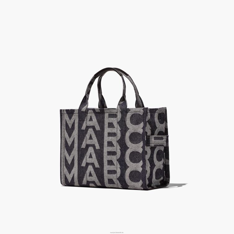 Die mittelgroße Monogram-Denim-Tragetasche D868H91 Marc Jacobs