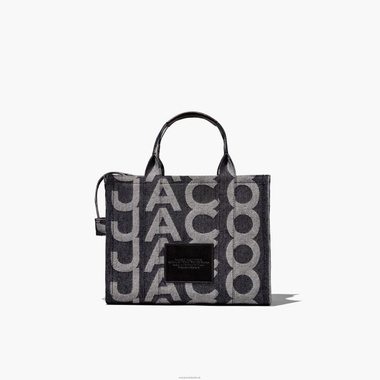 Die mittelgroße Monogram-Denim-Tragetasche D868H91 Marc Jacobs