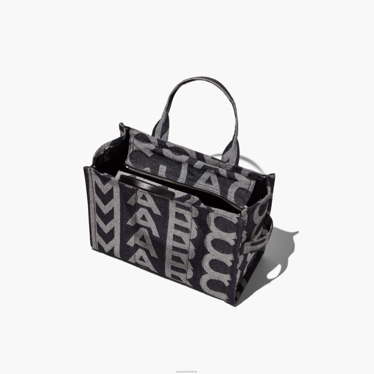 Die mittelgroße Monogram-Denim-Tragetasche D868H91 Marc Jacobs