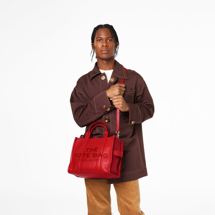 Die mittelgroße Tragetasche aus Leder D868H21 Marc Jacobs