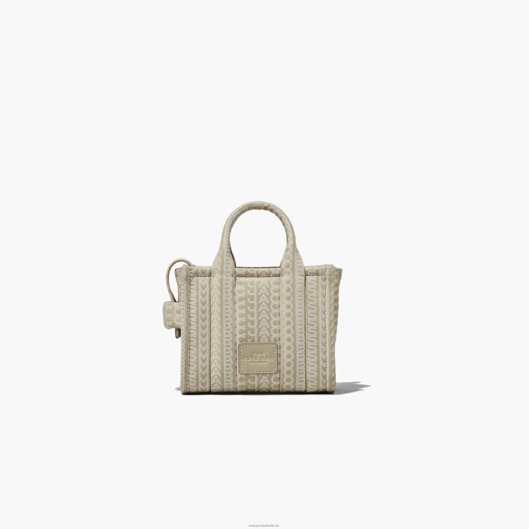 die Micro-Tote aus Leder mit Monogrammmuster D868H77 Marc Jacobs