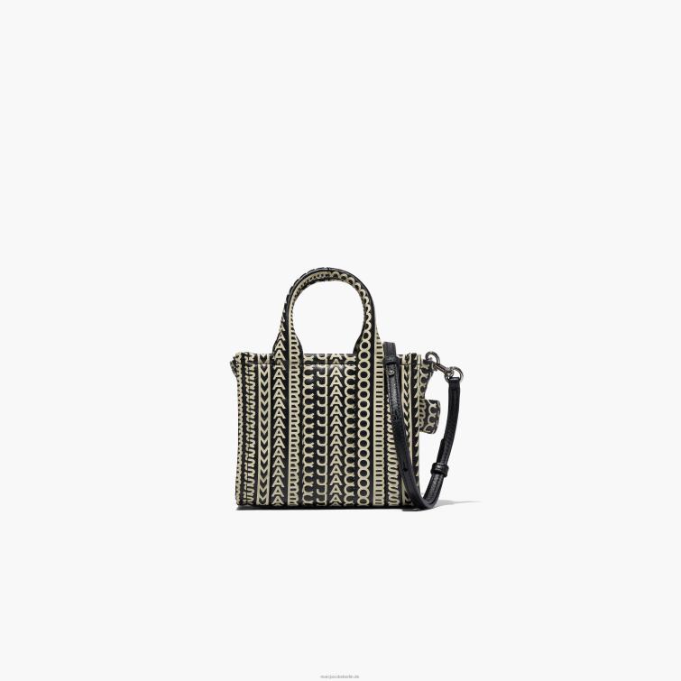 die Micro-Tote aus Leder mit Monogrammmuster D868H79 Marc Jacobs