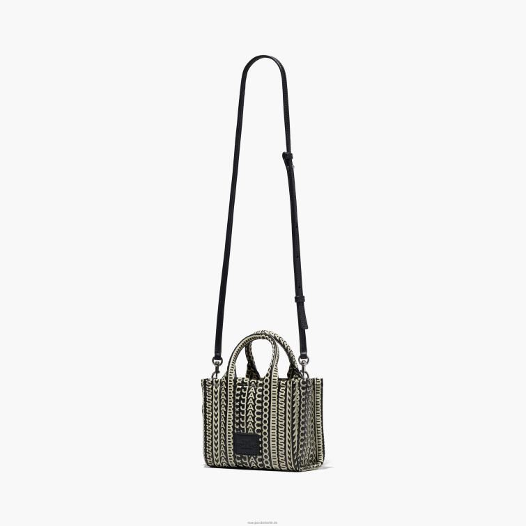 die Micro-Tote aus Leder mit Monogrammmuster D868H79 Marc Jacobs