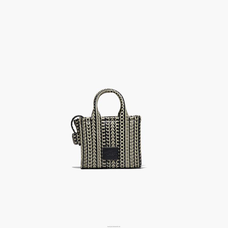 die Micro-Tote aus Leder mit Monogrammmuster D868H79 Marc Jacobs