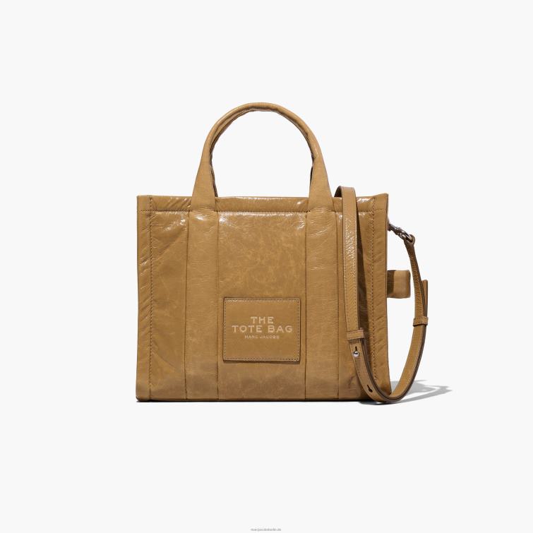 die glänzende, mittelgroße Einkaufstasche in Crinkle-Optik D868H112 Marc Jacobs