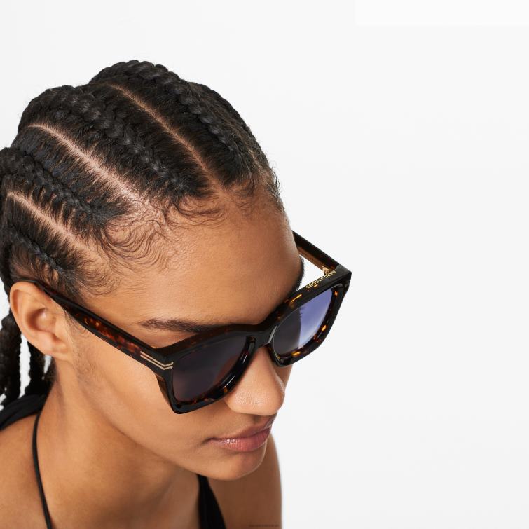 Übergroße, quadratische Sonnenbrille mit Symbolkante D868H389 Marc Jacobs