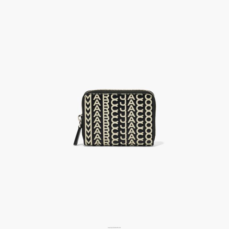 die Monogramm-Geldbörse aus Leder mit umlaufendem Reißverschluss D868H304 Marc Jacobs