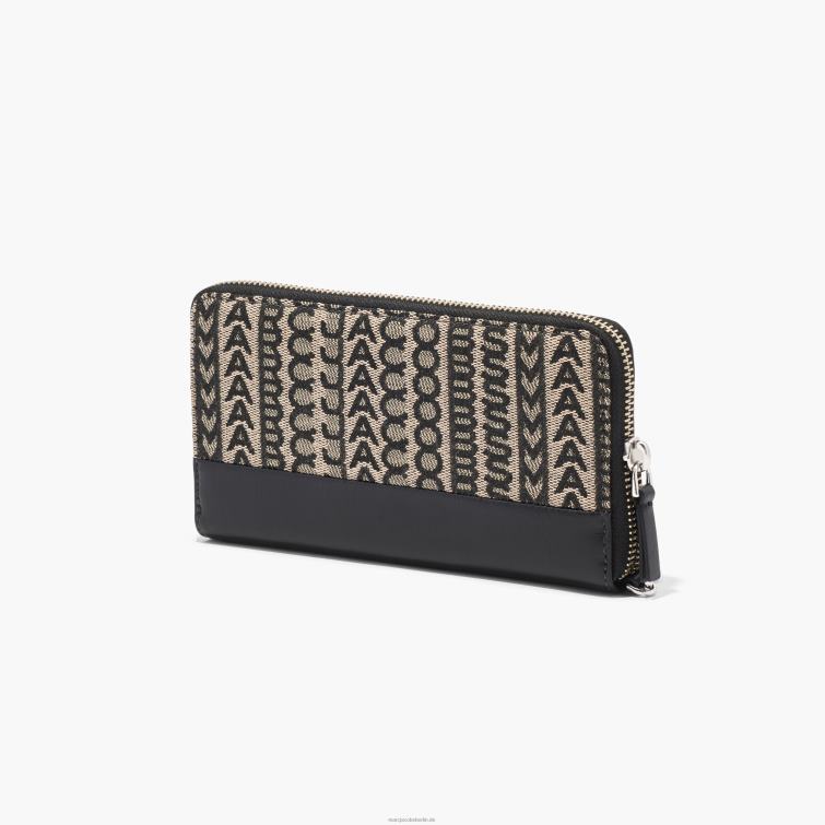 die kontinentale Handgelenksbrieftasche aus Monogramm-Jacquard D868H256 Marc Jacobs
