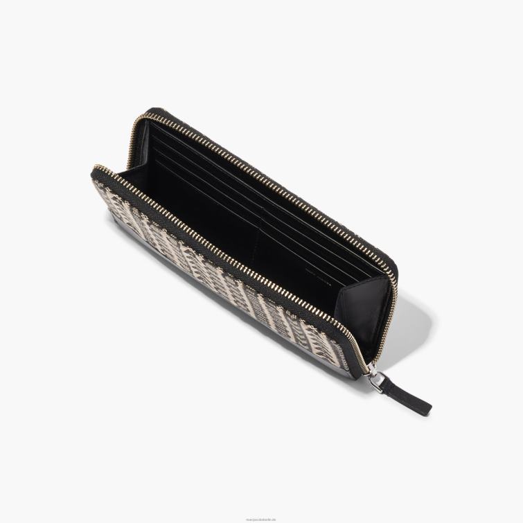die kontinentale Handgelenksbrieftasche aus Monogramm-Jacquard D868H256 Marc Jacobs