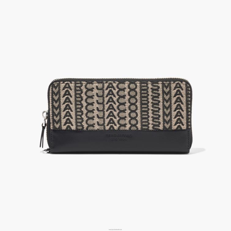 die kontinentale Handgelenksbrieftasche aus Monogramm-Jacquard D868H256 Marc Jacobs